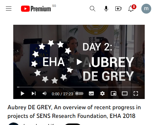 释放健康长寿的潜力：Aubrey de Grey 的进步和 SENS 研究基金会